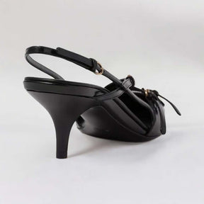 Slingback Feminino de Couro Velvet