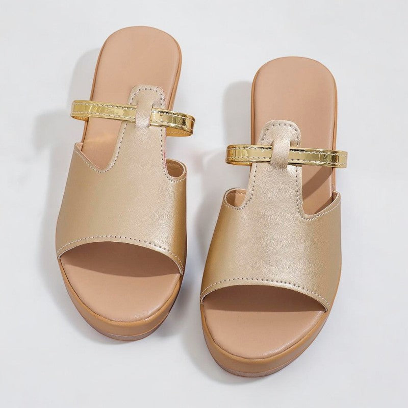 Sandália Feminina Dourado Magali