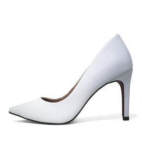 Scarpin Feminino Branco Salto 10 cm Emma - Samoroski™