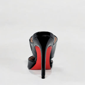 Mule Feminino Preto Salto 10cm Velvet