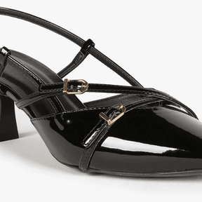 Slingback Feminino de Couro Velvet
