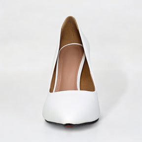 Scarpin Feminino Branco Salto 10 cm Emma - Samoroski™