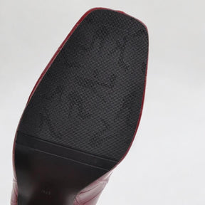 Bota Feminina Vermelho Croco Lívia