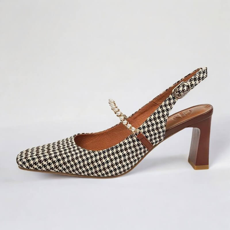 Scarpin Feminino Salto Bloco Olivia
