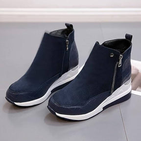 Bota Feminina Camurça Azul Cristine
