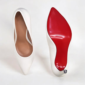 Scarpin Feminino Branco Salto 10 cm Emma - Samoroski™
