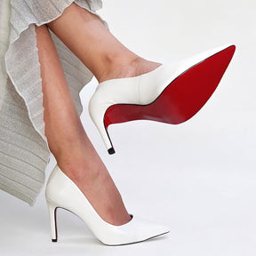Scarpin Feminino Branco Salto 10 cm Emma - Samoroski™