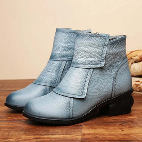 Bota Feminina de Couro Manuys