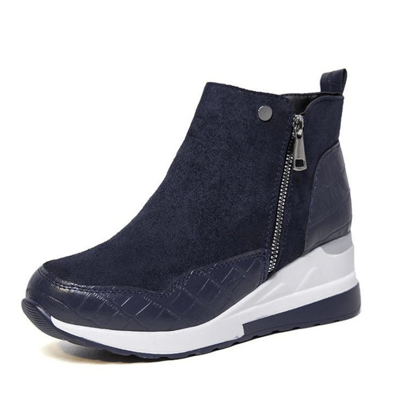 Bota Feminina Camurça Azul Cristine