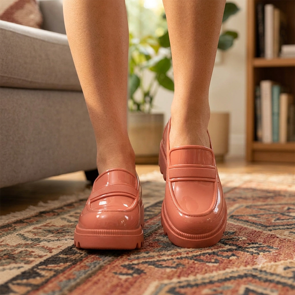 Mocassim Feminino Brilhoso Natália