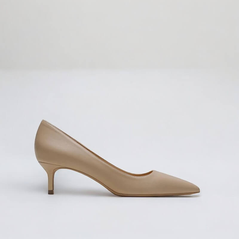 Scarpin Bege Fosco Salto 5cm Matte