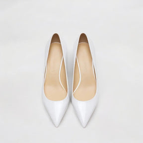 Scarpin Feminino White Brilhoso Salto 5cm