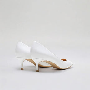 Scarpin Feminino White Brilhoso Salto 5cm