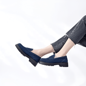 Mocassim Feminino Camurça Blue Isabel
