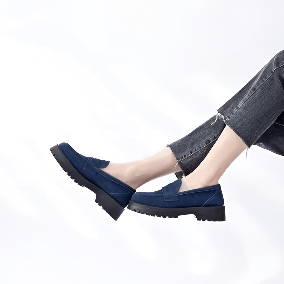 Mocassim Feminino Camurça Blue Isabel