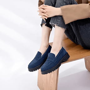Mocassim Feminino Camurça Blue Isabel