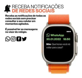 Smartwatch Series 8 Ultra + Pulseira de Brinde! - TimerPro