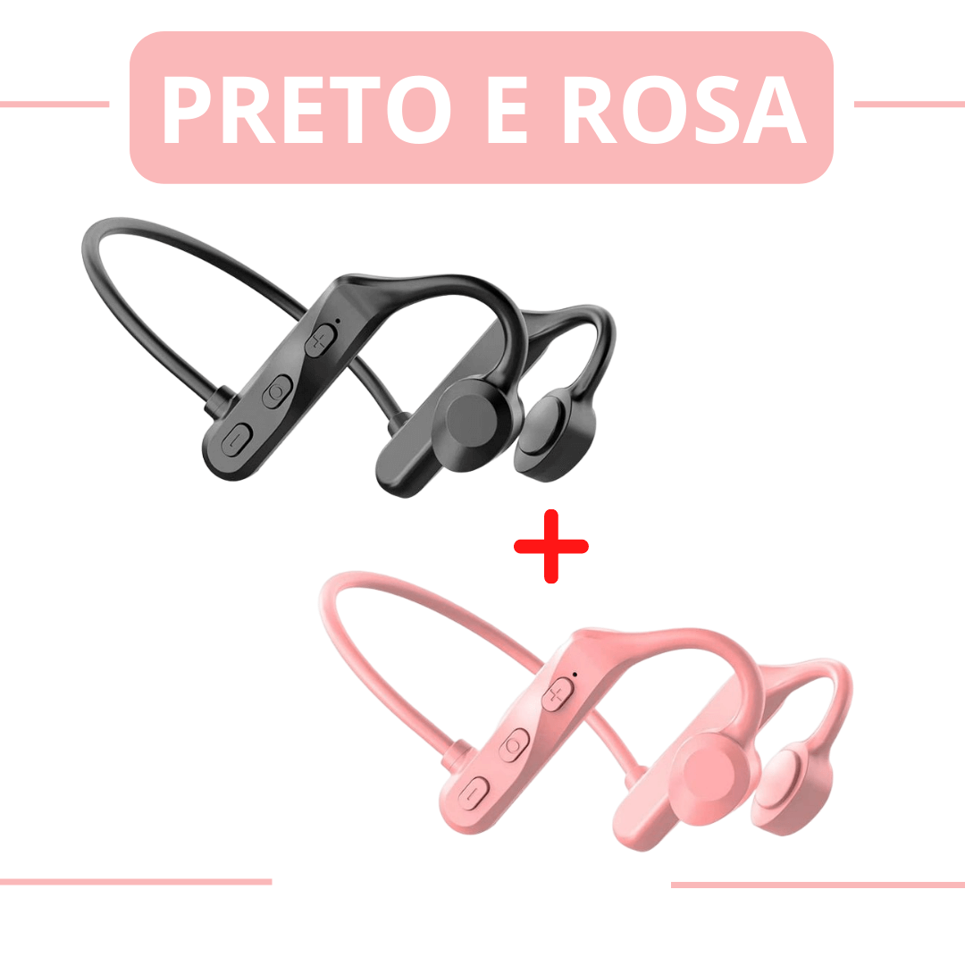 Fone de Ouvido de Condução Óssea + COMPRE 1 LEVE 2- SoundUltra™