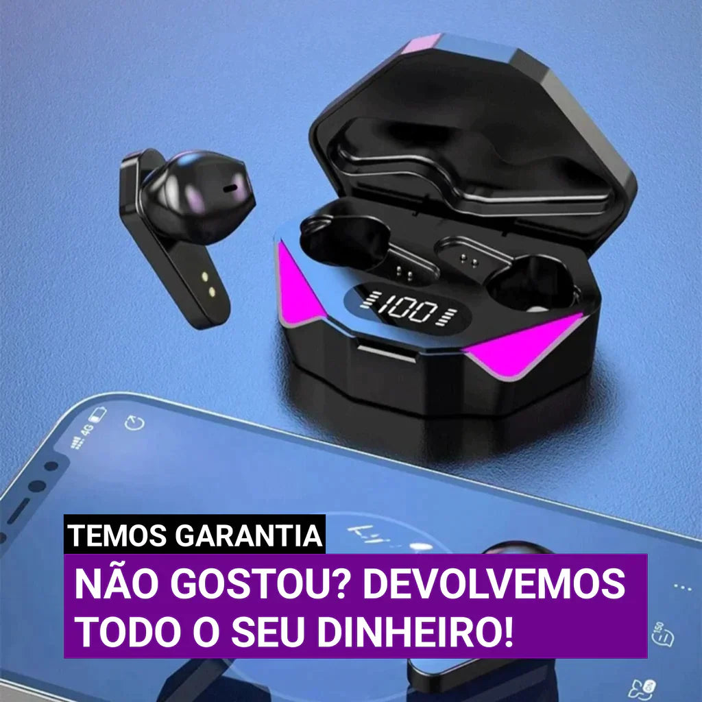 Fone de Ouvido Bluetooth Gamer Original - SoundUltra™