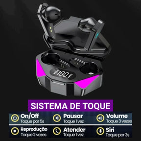 Fone de Ouvido Bluetooth Gamer Original - SoundUltra™